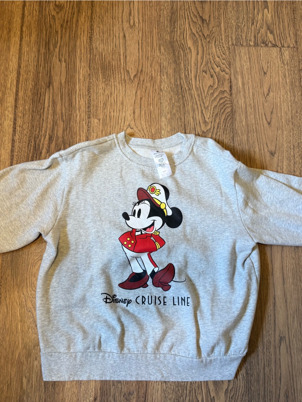 Disney Cruise Line Gray Captain Minnie Sweatshirt